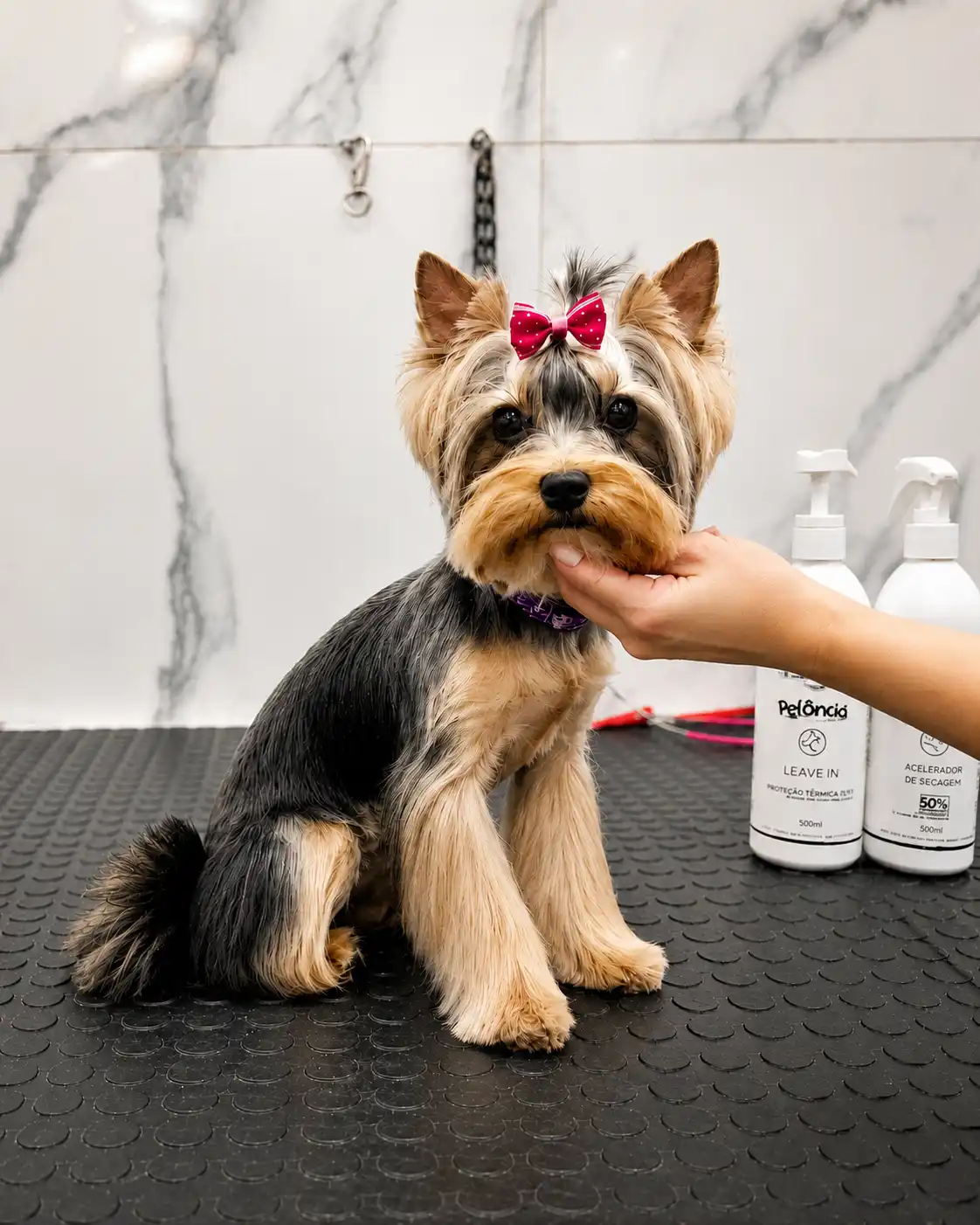 Yorkshire Terrier com corpo curto e pernas preservadas no Ipiranga